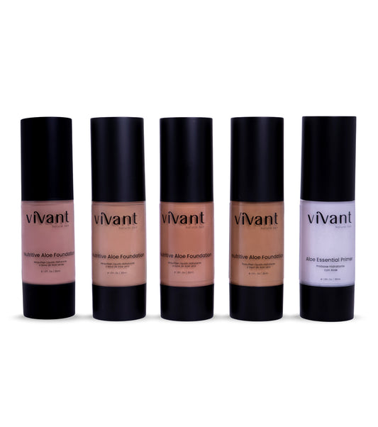 Nutritive Aloe Foundation/ Maquillaje Líquido Hidratante a base de Aloe Vera